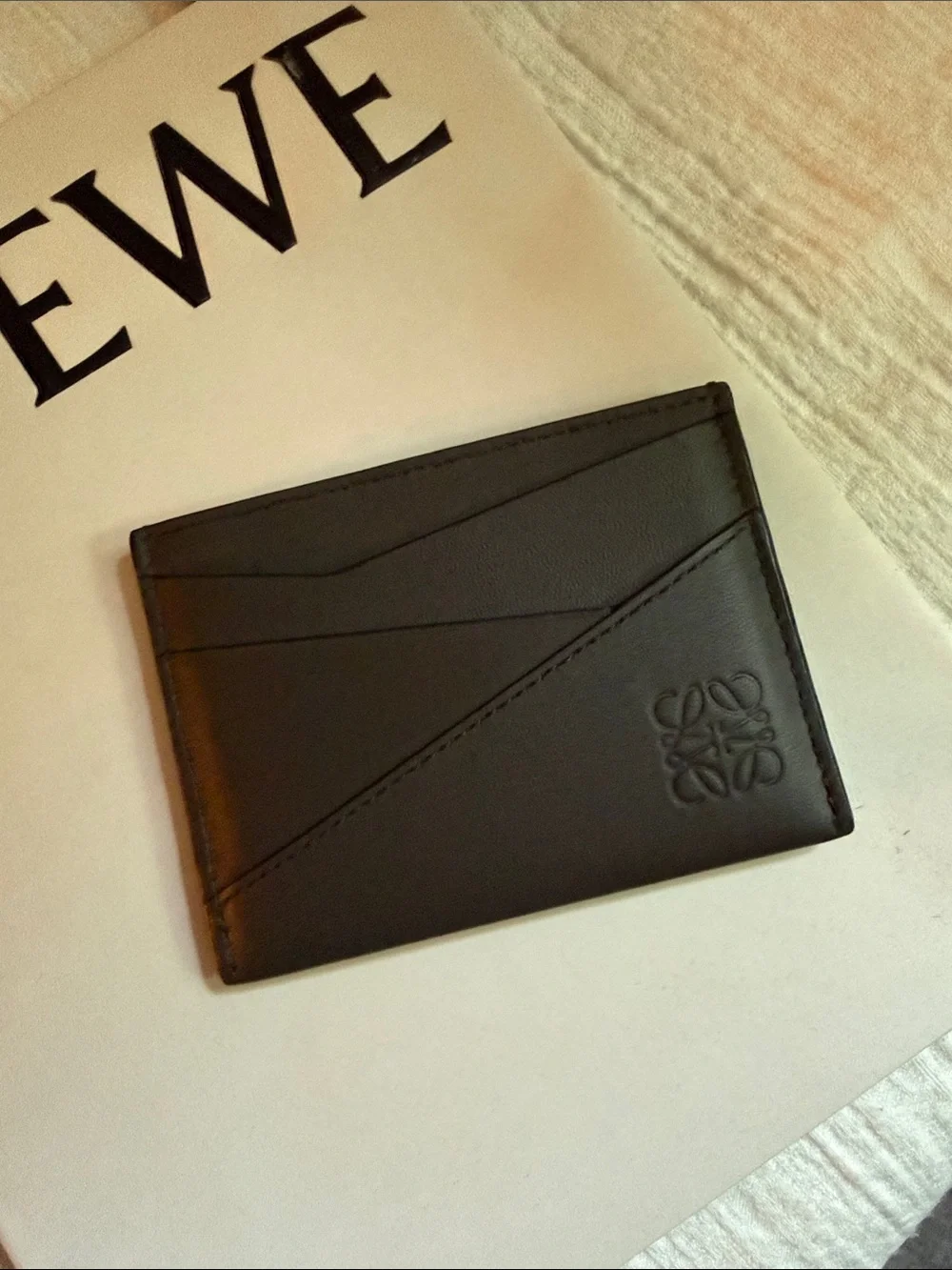 LOEWE Puzzle plain cardholder in classic calfskin